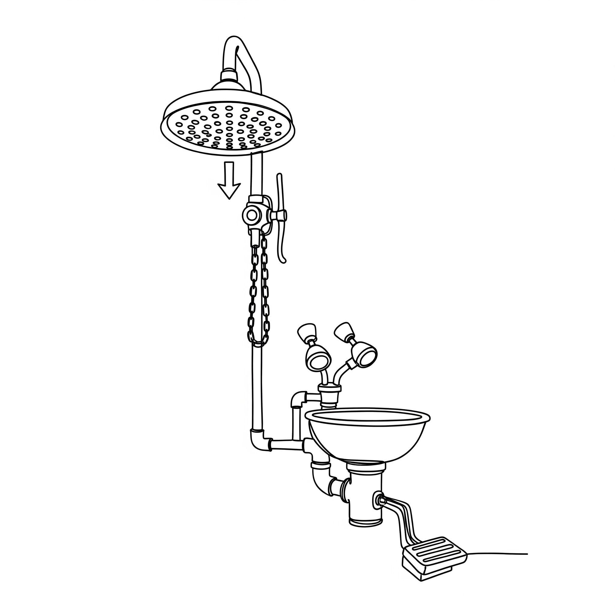 Emergency Shower & Eye Wash Icon